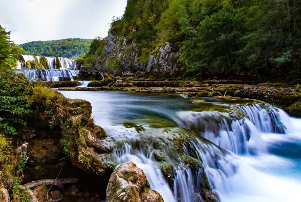 Strbacki buk, a famous waterfall in Bosnia - a very cheap attraction to travel to when you're in the country